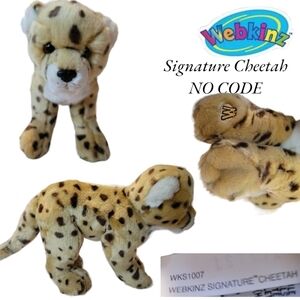 WEBKINZ Signature Cheetah By Ganz NO CODE Plush Stuffed Animal